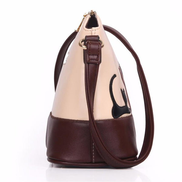 Cat Leather Handbag